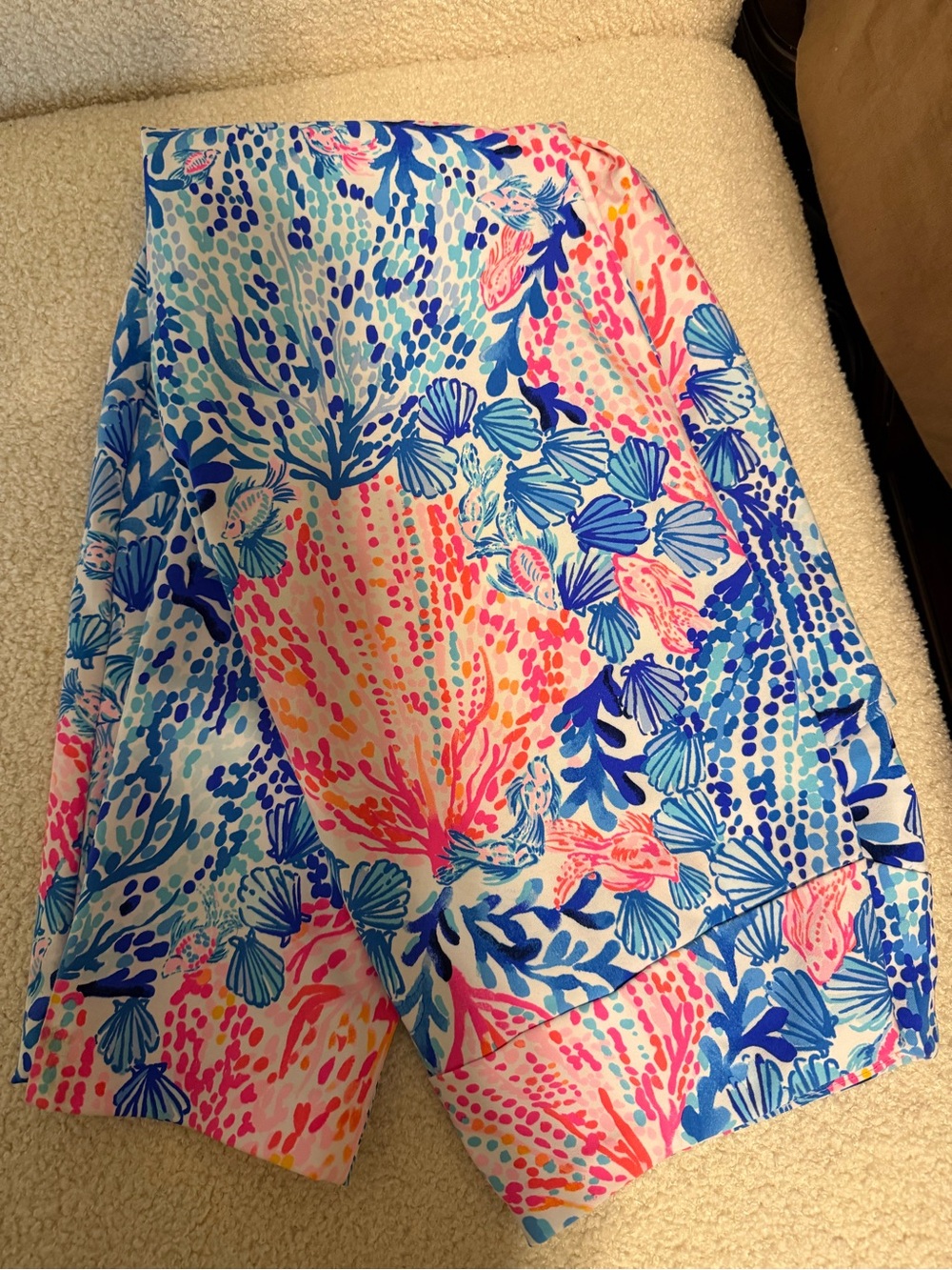 Lilly Pulitzer Pink Blue Coral Reef Corso Pants Size 6